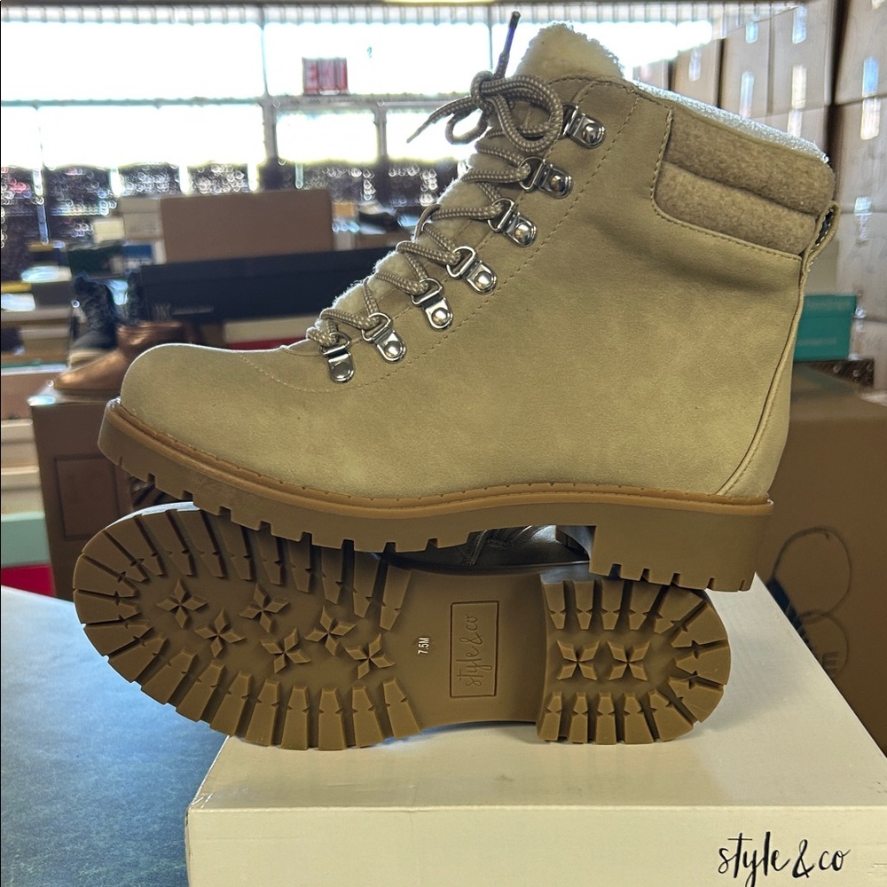 Style & Co. Women's Tan Ankle Boots
